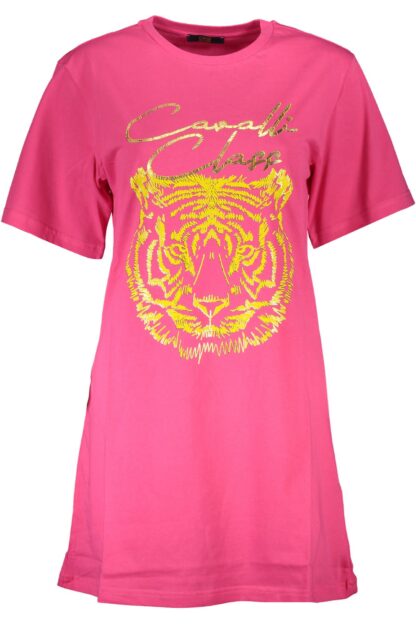 Cavalli Class - Pink Cotton Women T-Shirt