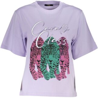 Cavalli Class - White Cotton Women T-Shirt