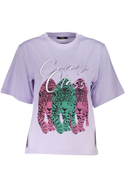 Cavalli Class - Purple Cotton Women Top