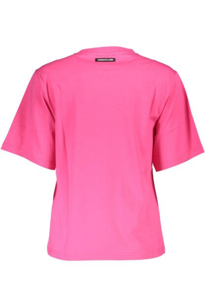 Cavalli Class - Pink Cotton Women T-Shirt