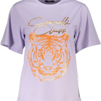 Cavalli Class - Pink Cotton Women T-Shirt