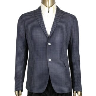 Dolce & Gabbana - Elegant Dark Blue Dotted Slim-Fit Blazer