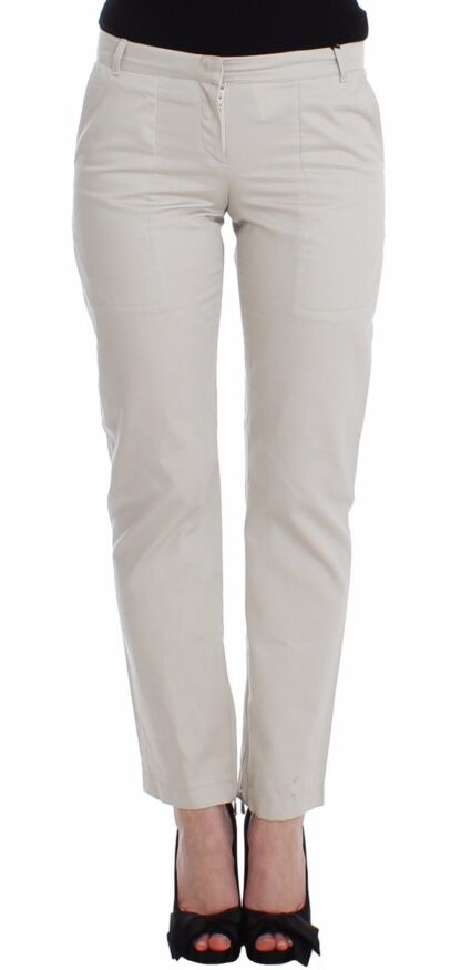 Ermanno Scervino - Elegantly Tailored Beige Slim Dress Pants