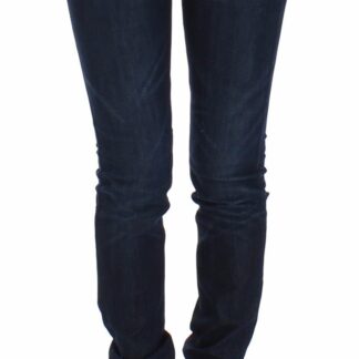 Ermanno Scervino - Sleek Black Slim Leg Designer Jeans