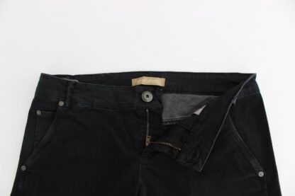 Ermanno Scervino - Sleek Black Slim Leg Designer Jeans