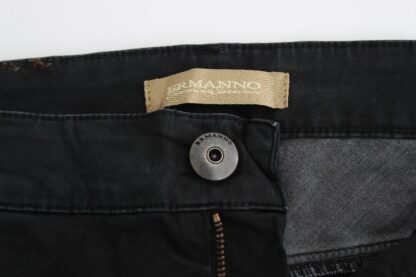 Ermanno Scervino - Sleek Black Slim Leg Designer Jeans