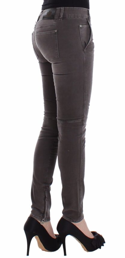 Ermanno Scervino - Chic Gray Slim Leg Jeans - Elegance Meets Comfort