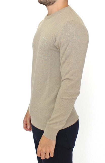 Ermanno Scervino - Chic Beige Crewneck Wool Blend Pullover