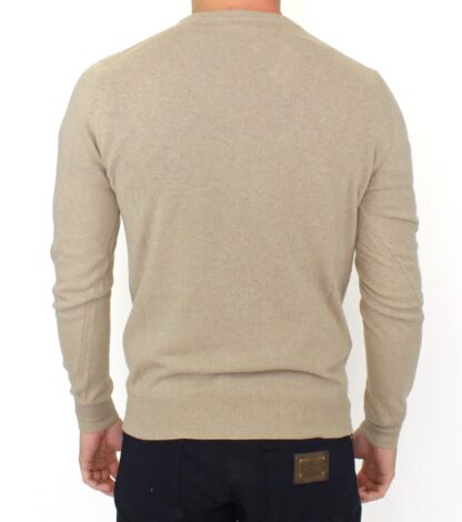 Ermanno Scervino - Chic Beige Crewneck Wool Blend Pullover