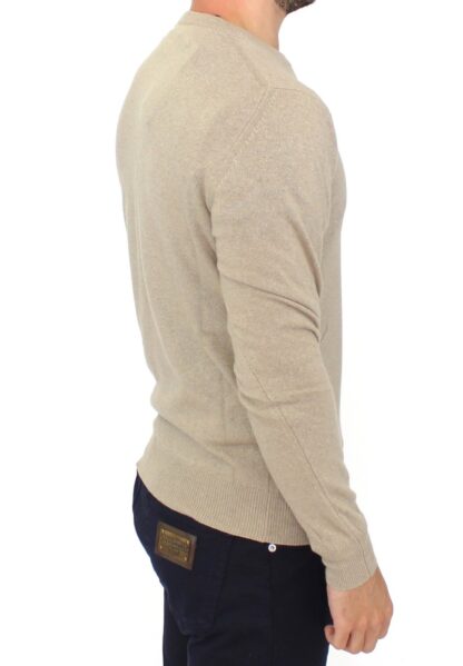 Ermanno Scervino - Chic Beige Crewneck Wool Blend Pullover