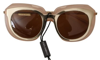 Dolce & Gabbana - Elegant Gold-Toned Gradient Sunglasses