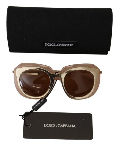 Dolce & Gabbana - Elegant Gold-Toned Gradient Sunglasses