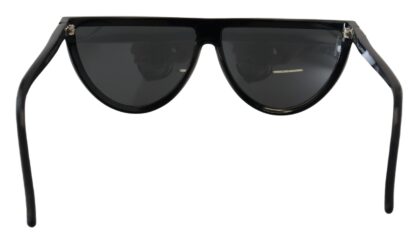 Dolce & Gabbana - Chic Semi Circular Black Sunglasses