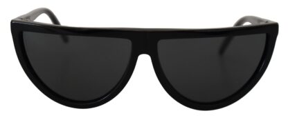 Dolce & Gabbana - Chic Semi Circular Black Sunglasses