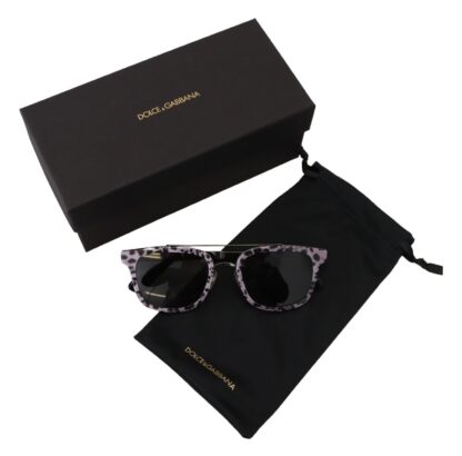 Dolce & Gabbana - Chic Purple Lens Metal Frame Sunglasses