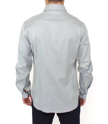 Ermanno Scervino - Elegance Unleashed Gray Casual Button-Front Shirt