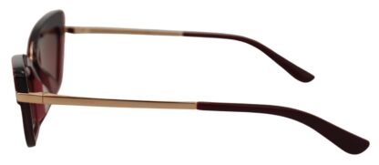 Dolce & Gabbana - Elegant Bordeaux Cat Eye Sunglasses