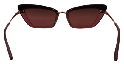 Dolce & Gabbana - Elegant Bordeaux Cat Eye Sunglasses