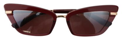 Dolce & Gabbana - Elegant Bordeaux Cat Eye Sunglasses