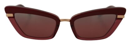 Dolce & Gabbana - Elegant Bordeaux Cat Eye Sunglasses