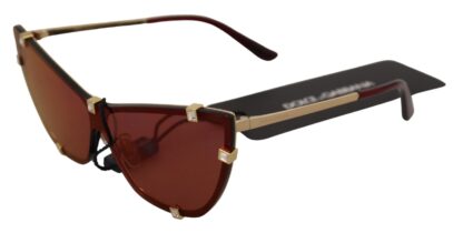 Dolce & Gabbana - Elegant Cat Eye Bordeaux Sunglasses