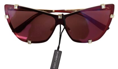 Dolce & Gabbana - Elegant Cat Eye Bordeaux Sunglasses