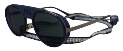 Dolce & Gabbana - Elegant Unisex Blue Metal Sunglasses