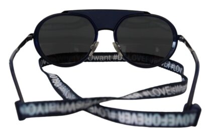 Dolce & Gabbana - Elegant Unisex Blue Metal Sunglasses