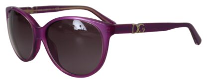 Dolce & Gabbana - Chic Purple Acetate Round Sunglasses