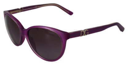 Dolce & Gabbana - Chic Purple Acetate Round Sunglasses