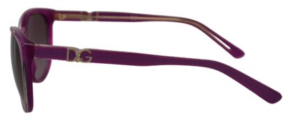 Dolce & Gabbana - Chic Purple Acetate Round Sunglasses