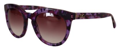 Dolce & Gabbana - Chic Tortoiseshell Purple Lens Sunglasses