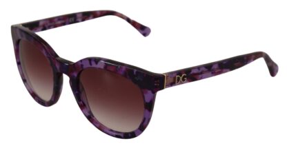 Dolce & Gabbana - Chic Tortoiseshell Purple Lens Sunglasses