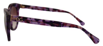 Dolce & Gabbana - Chic Tortoiseshell Purple Lens Sunglasses