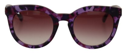 Dolce & Gabbana - Chic Tortoiseshell Purple Lens Sunglasses