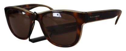 Dolce & Gabbana - Chic Unisex Brown Acetate Sunglasses