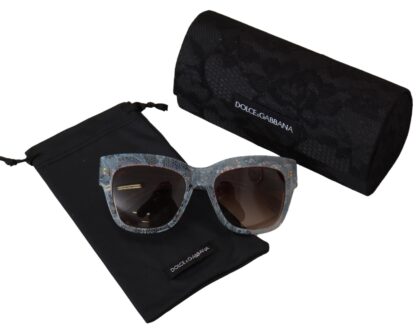 Dolce & Gabbana - Elegant Lace-Trimmed Gradient Sunglasses