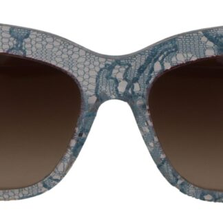 Dolce & Gabbana - Chic White Lace Trimmed Sunglasses