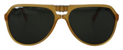 Dolce & Gabbana - Chic Yellow Aviator Acetate Sunglasses