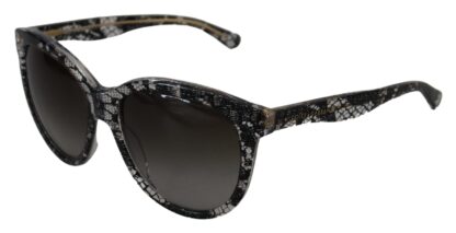 Dolce & Gabbana - Chic White Lace-Trimmed Designer Sunglasses