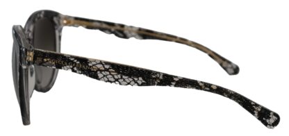 Dolce & Gabbana - Chic White Lace-Trimmed Designer Sunglasses