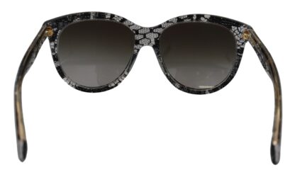 Dolce & Gabbana - Chic White Lace-Trimmed Designer Sunglasses