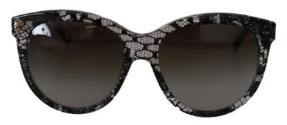 Dolce & Gabbana - Chic White Lace-Trimmed Designer Sunglasses