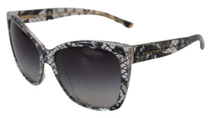 Dolce & Gabbana - Chic White Lace Trimmed Sunglasses