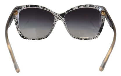 Dolce & Gabbana - Chic White Lace Trimmed Sunglasses