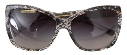 Dolce & Gabbana - Chic White Lace Trimmed Sunglasses