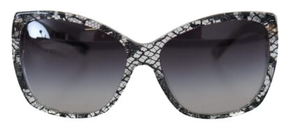 Dolce & Gabbana - Chic White Lace Trimmed Sunglasses