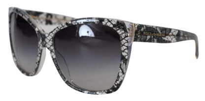 Dolce & Gabbana - Chic White Lace Trimmed Sunglasses