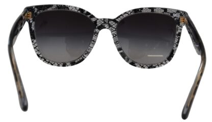 Dolce & Gabbana - Elegant White Lace Applique Sunglasses