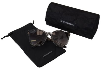 Dolce & Gabbana - Elegant White Lace Applique Sunglasses